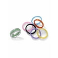 thumbnail image 5 of PalmBeach Jewelry Multicolor Jade Cubic Zirconia Accent Sterling Silver 8-Piece Interchangeable Ring Set, 5 of 9