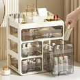 thumbnail image 2 of Large Capacity Desktop Makeup Organizers Storage Rack Elegant Designs for Bedroom Bathroom Countertop, 2 of 9