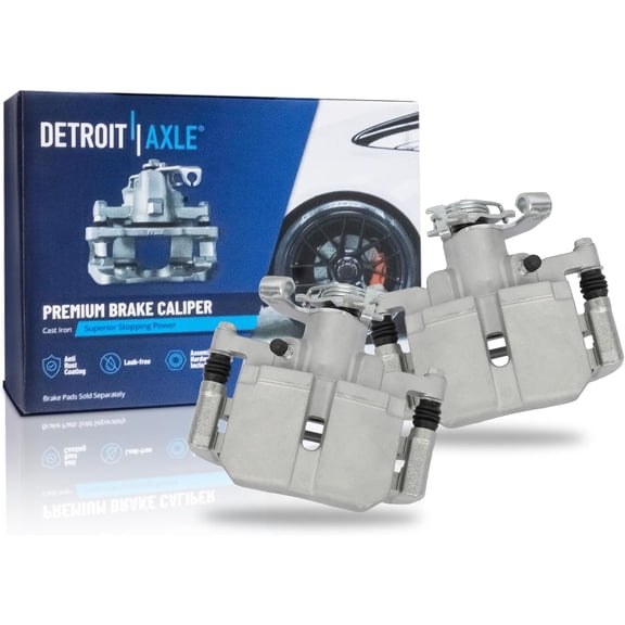 Detroit Axle - Rear Brake Calipers for 2013-2016 Dodge Dart, Disc Brake Calipers with Bracket 2014 2015 Replacement