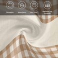 thumbnail image 6 of Retro Brown Cloth Napkins, Farmhouse Buffalo Plaid Vintage Beige Washable and Reusable Dinner Napkins Set of 6, Table Napkin for Kitchen Party Birthday Wedding Hotel Housewarming 20"x20", 6 of 9