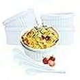 thumbnail image 3 of Souffle Dish Ramekins for Baking – 12 Ounce (Set of 4, White with 4 Extra Spoons) 12 Oz Ceramic Oven Safe Round Fluted Ramekin Bowl for Desserts Soups Snacks Quiche Appetizers Cass, 3 of 4