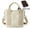 Khaki, variant on Capacity Multi-Pocket Handbag Women's Canvas Tote Purses Crossbody Bag Vintage Tote Bags for School