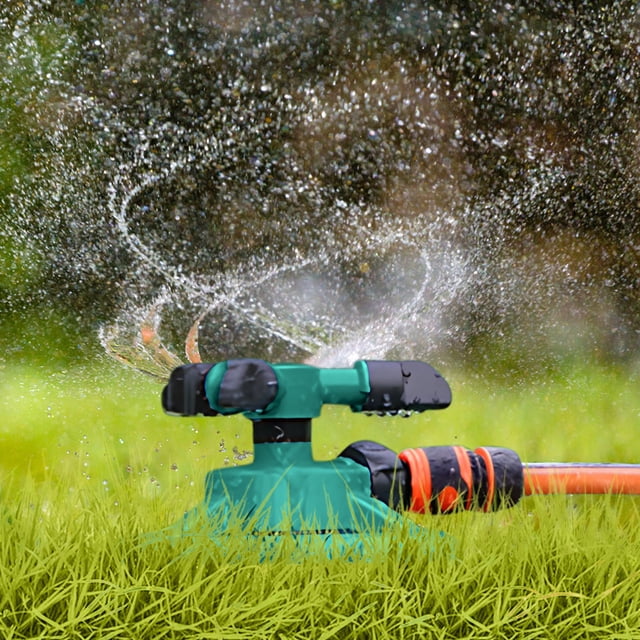 Sprinkler Automatic 360 Rotating Garden Sprinkler 2 Spray Modes Sprinkler Large Areas Watering For Irrigation System