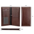 thumbnail image 7 of EEEkit Long Bifold Wallet for Men, Slim PU Leather Purse, RFID Blocking Credit Card Holder, Coffee, 7 of 7