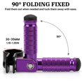 thumbnail image 4 of Estriberas para moto XINGWU M8, plegables en 90 grados, color morado, 4 of 7