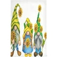 thumbnail image 2 of Soft Absorbent Reusable Kitchen Towels, Set of 4|28x18 in, Watercolor Gnome in Hat with Sunflower Dining Kitchen Living Room Tea Towels Dish Towels Decorative Towels, 2 of 7