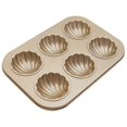 thumbnail image 1 of KAIYANG Olla antiadherente, bandeja para hornear pasteles con 6 cavidades, bandeja para hornear antiadherente para chocolate, para hornear herramientas para hornear, 1 of 5