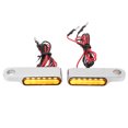 thumbnail image 2 of MOTORCYCLE HANDLEBAR BLINKER INDICATORS LED TURN  LIGHT AMBER COLOR FOR CB1000R CB1300 CB600F, 2 of 8
