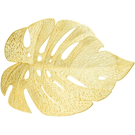 

6 Pcs Leaf Placemat for Kitchen PVC Table Mat Decorative Table Pad Coasters Home Decoration Table Placemat