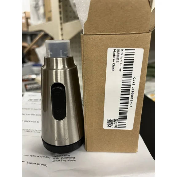 Homelody G 1/2 Kitchen Faucet Pull Out Sprayer Replacement Head, Brushed Nickel