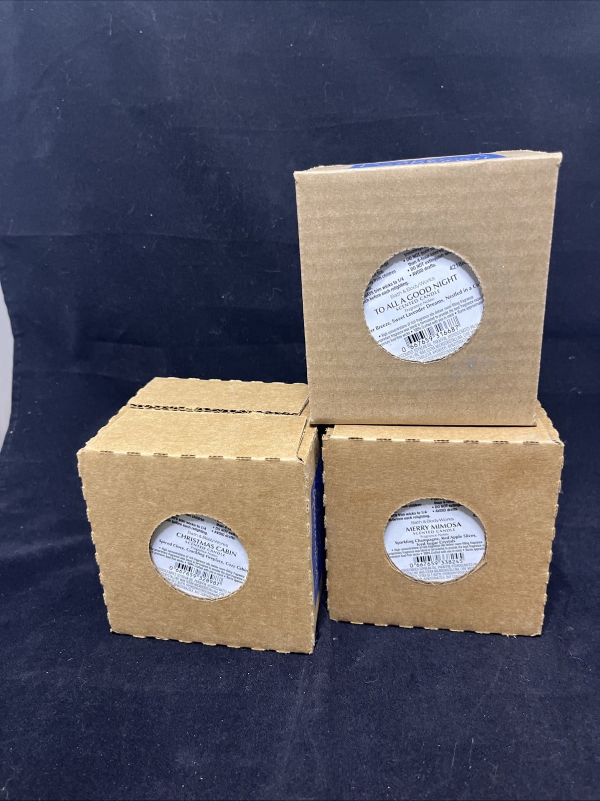 Bath & Body Works 14.5 oz Assorted Scented Jar Candles with 180 h Burn Time (Pack of 3)