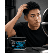 OKAY Men's Curl and Wave Pomade, Strong Hold and Shine Hair Pomade for Men, 4 oz