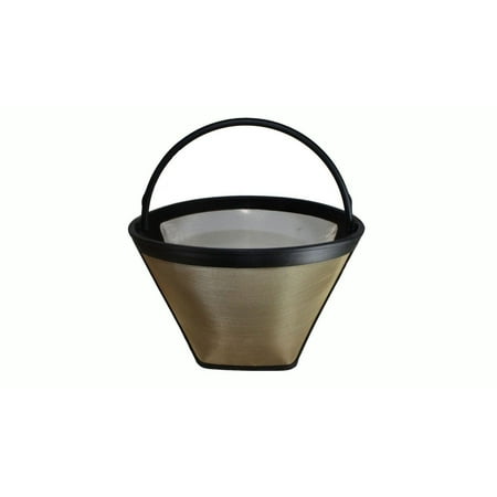 

1 Washable Cuisinart Gold Tone Coffee Filter - #4 Cone Coffee Filter - Reusable Gold Tone Coffee Filter - High Quality Gold Tone Coffee Filter - Great Replacement Quality