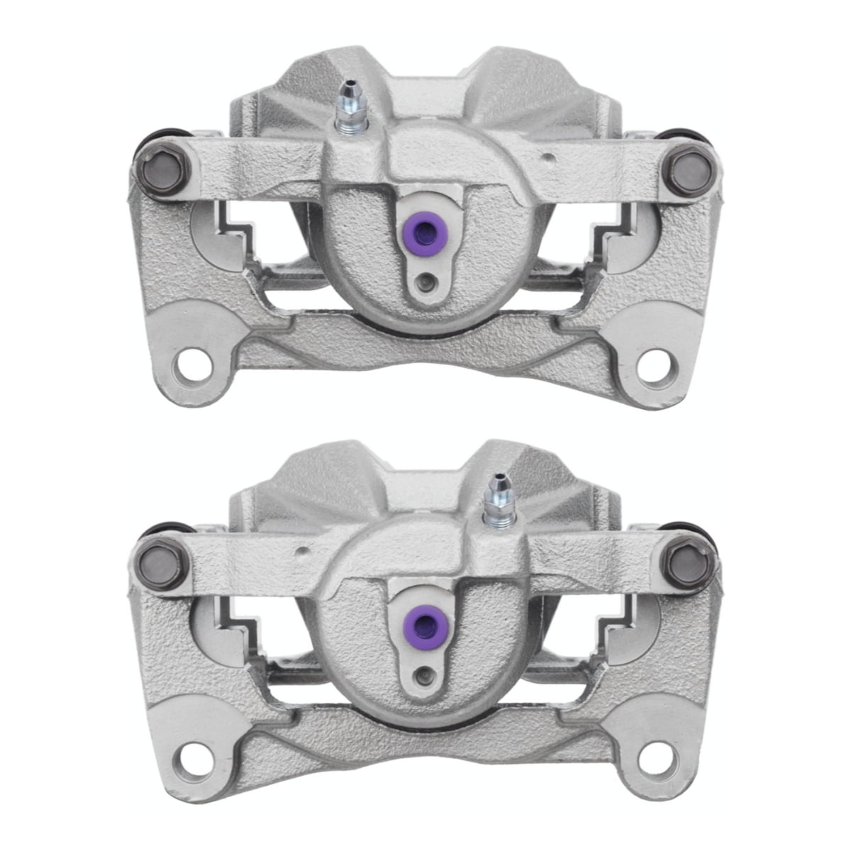AutoShack BC8174PR Front Driver and Passenger Side Brake Calipers Assembly with Bracket Pair of 2 Replacement for 2014 2015 2016 2017 2018 2019 Mazda 6 2.5L FWD 