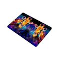 thumbnail image 2 of MKHERT Modern Art Giraffe Animal Pastel Painting Doormat Rug Home Decor Floor Mat Bath Mat 23.6x15.7 inch, 2 of 3