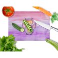 thumbnail image 2 of Caroline's Treasures Pink and Purple Owl Watercolor Glass Cutting Board Large, 2 of 2
