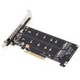 thumbnail image 1 of Tarjeta adaptadora M.2 NVME SSD M Key a PCIE X8 para PC de escritorio, 1 of 9