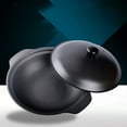 thumbnail image 4 of Shisuyan 1 Pc Strong Cast Iron Casserole Yellow Stewed Chicken Rice Pot With Lid, 4 of 8