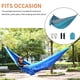 thumbnail image 3 of Hamaca ultralige hamaca portátil columpio individual o doble persona deportes camping columpio para senderismo mochilero backyard azul claro y gris 300 × 200 cm sidaley OD003583-05B, 3 of 7