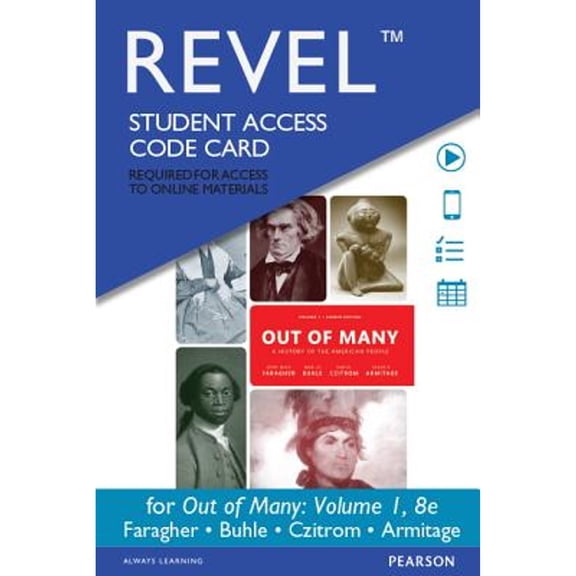Pre-Owned Out of Many Revel Access Code, 9780134101576, 013410157X, Paperback, 8 edition