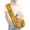 Yellow, variant on gcong Reversible Sling Messenger Bag for with Storage Pocket Comfortable Hands-Free Harness Travel Shoulder Tote for Outdoor Walking