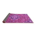 thumbnail image 2 of Ahgly Company Indoor Square Medallion Purple Traditional Area Rugs, 5' Square, 2 of 4