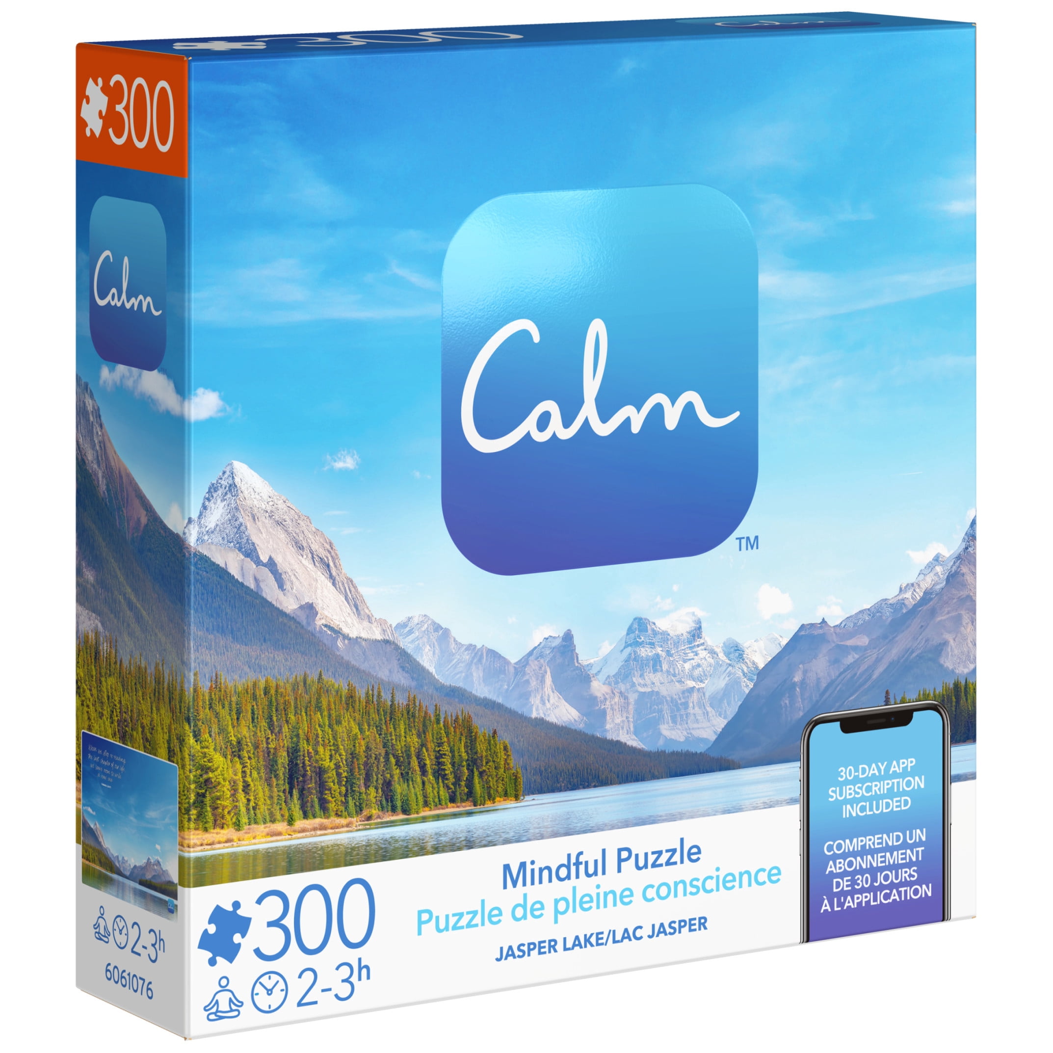 300-Piece Calm Jigsaw Puzzle for Stress Relief, Jasper Lake