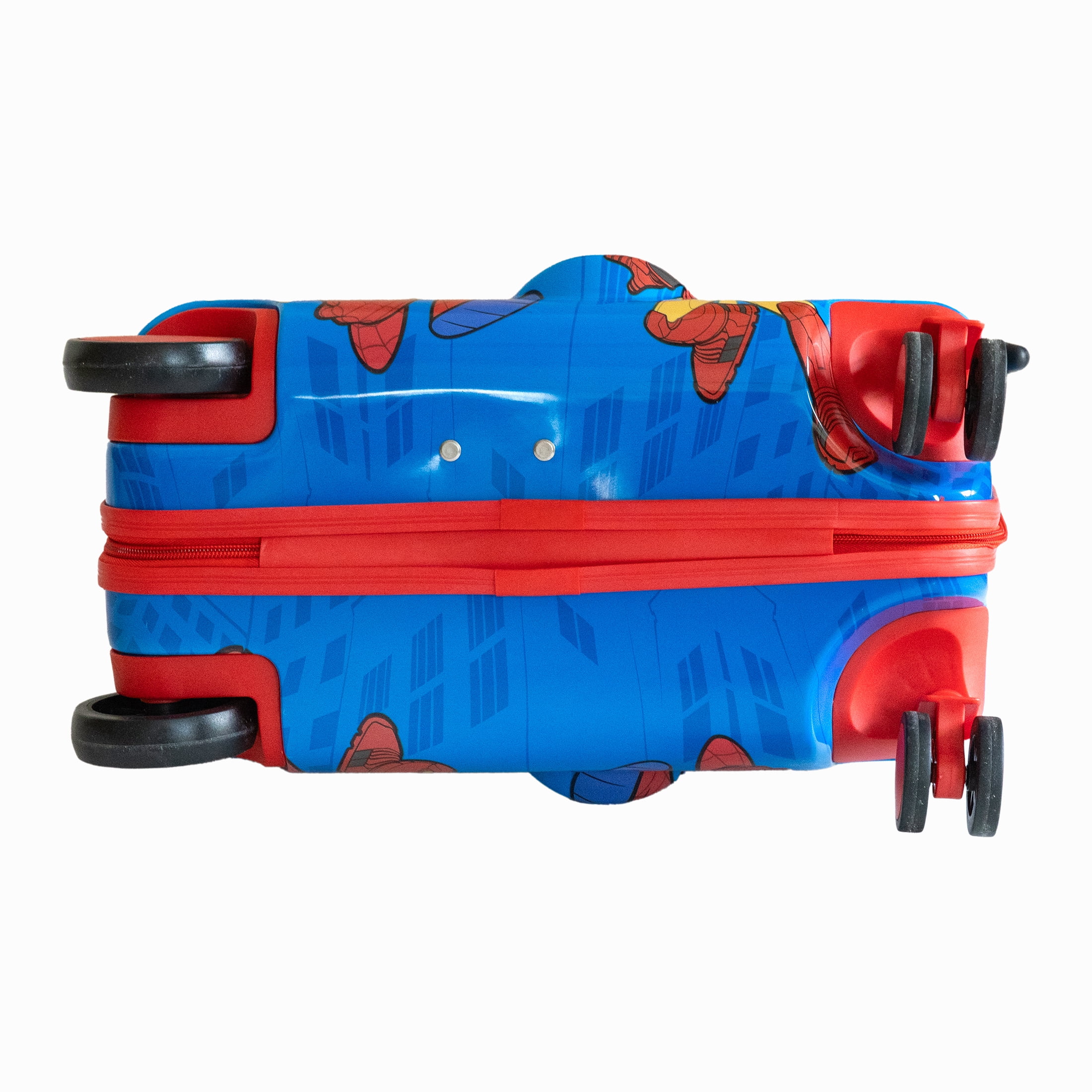 Kid's Marvel Spidey and Friends Superhero Character Ride On Scooter Hardside Luggage for Boys and Girls -Blue