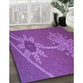 thumbnail image 3 of Ahgly Company Machine Washable Indoor Square Transitional Crimson Purple Area Rugs, 6' Square, 3 of 7