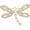19, variant on Animal brooch, suitable for women, 18K gold plated, diamond-encrusted, lapel pin, Thanksgiving/birthday/wedding gift, for mom/wife.