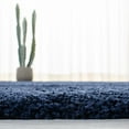 thumbnail image 4 of SAFAVIEH Milan Harlow Solid Plush Shag Area Rug, Navy, 9' x 9' Square, 4 of 12
