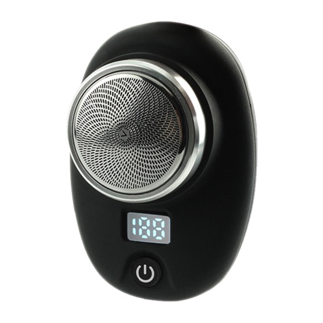 Afeitadora eléctrica portátil para hombre, recortadora de vello facial para regalos de Año Nuevo (negro) Ehuebsd Cuidado Belleza