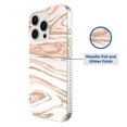 thumbnail image 2 of onn. Phone Case for iPhone 16 Pro - Pink Gold Marble, 2 of 6