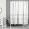 thumbnail image 2 of Creative Products Textured Light Gray Stripes 71x74 Shower Curtain, 2 of 2