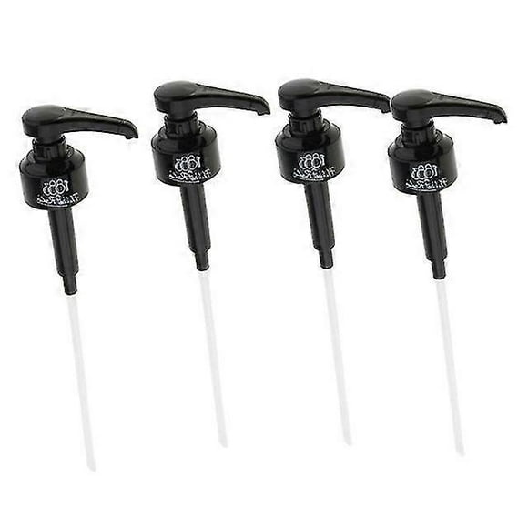 4 Pcs coffee 1 liter dispenser syrup pump black liquid dispenser for monin syrup 10ml juice bottle dispenser pump