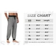 thumbnail image 4 of GIRUNS Men's Pajama Pants Soft Casual Sleep Pants With Pockets Elastic Waistband Sleepwear Pants With Drawstring Dark Gray S, 4 of 6