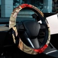 thumbnail image 6 of Woodpecker Steering Wheel Cover for Car, 14.5 Inch PVC Leather Auto Accessories with Printing, 6 of 6
