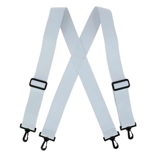 CTM® Elastic X-Back Suspenders with Plastic Hook Ends (Men's)