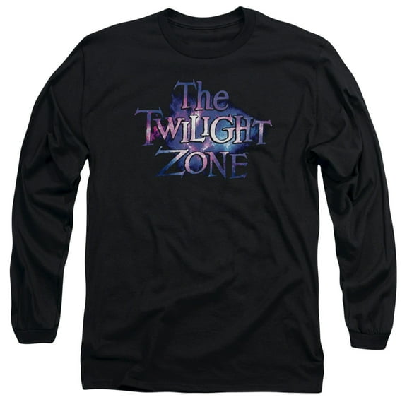 Twilight Zone Twilight Galaxy Long Sleeve Adult 18/1 T-Shirt Black