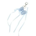 thumbnail image 5 of Unique Bargains 1 Pc Handbag Charms Keychains Ribbon Bow Bag Accessories Blue, 5 of 5