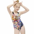 thumbnail image 6 of Fairy Tail Swimwear Kids' One-Piece Swimsuit Quick-Dry Cute Printed Girls' Swimwear Bathing Suit for Beach & Pool 7-9Y(120cm), 6 of 8