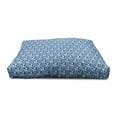 thumbnail image 3 of Bulldog Pet House, Abstract and Hipster French Bulldog Heads Funny Puppy Pattern Design, Outdoor & Indoor Portable Dog Kennel with Pillow and Cover, 5 Sizes, Blue Black and White, by Ambesonne, 3 of 4