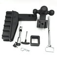 thumbnail image 5 of Garvee Adjustable Trailer Hitch w/Hook, Ball Hitch Drop Hitch Tri-Ball(1-7/8" x 2" x 2-5/16") Fits 2-Inch Receiver, 6-Inch Drop/Rise w/Anti-Theft Pin, 20,000 LBS GTW for Truck Trailer RV Camper, 5 of 6