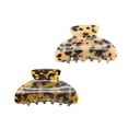 thumbnail image 3 of 2 pinzas para el pelo para adultos con diseño de leopardo, estilo vintage, estilo minimalista., 3 of 7