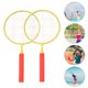 thumbnail image 3 of 1 juego de raquetas de bádminton para niños, herramienta de entrenamiento de bádminton para niños, raquetas interactivas para padres e hijos, color rojo sandía, 3 of 7