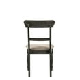 thumbnail image 3 of Weathered Gray Accent Chair Set for Dining / Blend of Comfort and Rustic, 3 of 4