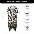 thumbnail image 6 of HELLHERO Polyester Long Kimono Swimsuit Cover Up for Summer Casual Lightweight Sunflower Cowprint, 6 of 6