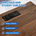 thumbnail image 5 of Dextrus Farmhouse Nightstand with Charging Station, LED End Table Side Table w/Open Shelf, 5 of 9