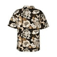 thumbnail image 3 of Uemuo Retro Hydrangeas Printed Regular Fit Short Sleeve Casual Hawaiian Shirt for Men,Aloha shirt,Tropical shirt,Floral print shirt,Vacation Beach shirt-X-Large, 3 of 9