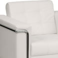 thumbnail image 5 of Flash Furniture HERCULES Lesley Series Contemporary Melrose White LeatherSoft Chair with Encasing Frame, 5 of 7